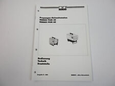 Remko PGM 30 60 Propangas Heizautomat Bedienungsanleitung Ersatzteilliste