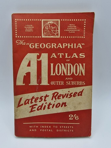 Vintage geographia atlas - atlas, of