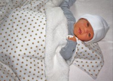 Babydecke knistertuch - ❤️, &
