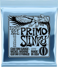 Ernie Ball Primo Slinky Nickel Wound E-Gitarrensaiten, Stärke 9.5-44