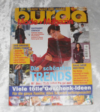 Burda Mode Magazin Oktober 1998  Mode Schnittmuster * Schnittbogen