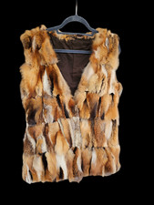 Damen Pelzweste 40-42 Rotfuchs