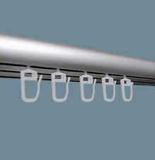 50 Gardinen Gleiter Häkchen Haken für Ikea Kvartal Schiebegardine Weiß NEU