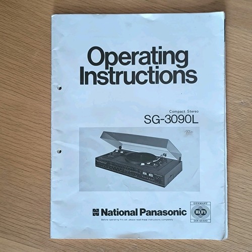 National panasonic 3090l - panasonic, sg-3090l