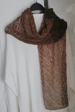 Schultertuch -Dreieckstuch -Gestricktes Unikat -Handarbeit -Farbverlauf