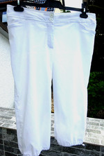Capri Hose, 46, Sommerhose, Bermuda, stretchig, weiß, Gummibund hinten, 2Taschen