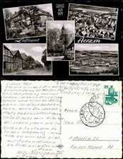Aerzen (LK Hameln-Pyrmont) Mehrbildkarte mit Ortsansichten, Burg, Luftbild 1967