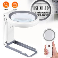 Lupe mit Licht 30x 10x