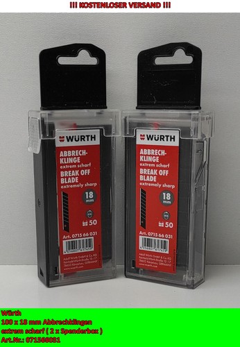 Würth 100 abbrechklingen - würth, x