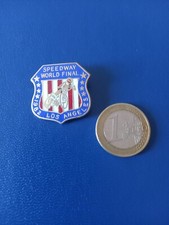Motorrad Anstecknadeln-Pins SPEEDWAY  Motorrad WM 1982 Finale Los Angeles USA