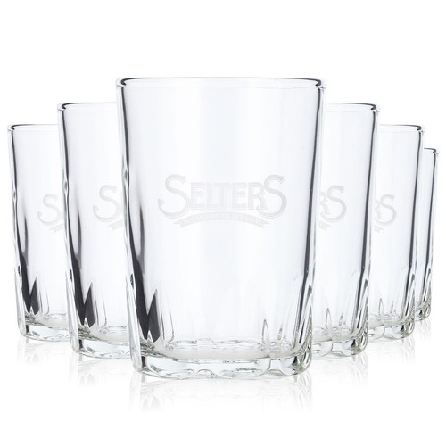 Selters wasser glas - 6x,