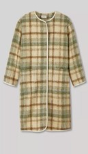 Hess Natur Mantel Bio Mohair, Mehrfarbig, Kariert, 44, Damen, Neu.