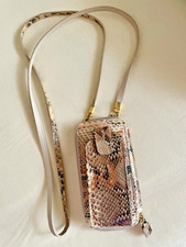 XMAS Nikolaus VERO PITONE kleine Umhängetasche Handy Tasche Leder Schlange NEU