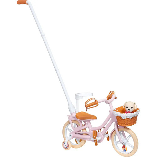 Baby born fahrrad mit welpen - baby,