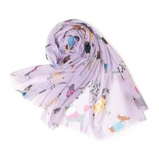 Halstuch Schal mit Hundemotiv