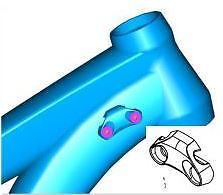 Giant GLORY RAHMEN GABEL