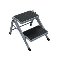 Camping Doppeltrittstufe klappbar aus Stahl, Trittstufe antirutsch