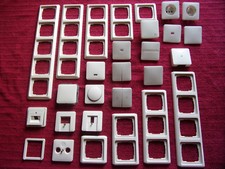 GIRA alte Fläche cremeweiß 62mm *gebraucht* einzeln wählbar # 3 #