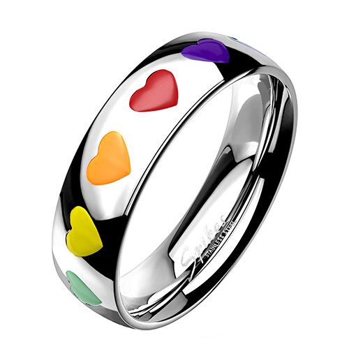 Damenring edelstahl ring - ring, bunte