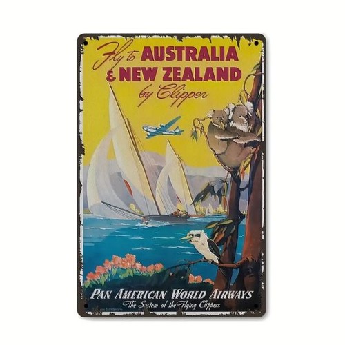Blechschild pan american - blechschild,