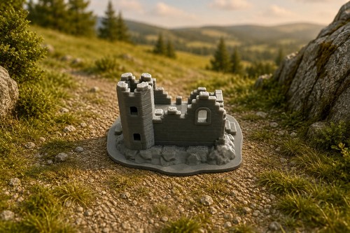Spur burgruine sehr - sehr, selten