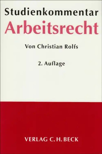 Studienkommentar arbeitsrecht - studienkommentar,