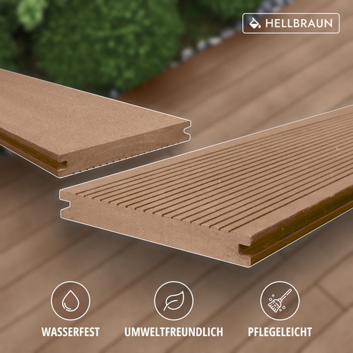 Wpc massiv terrassendielen - wpc,