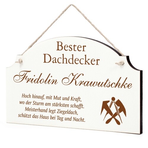 Schild bester dachdecker beste - schild,