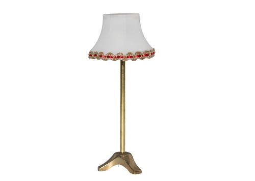Stehlampe mit led weiß golden - stehlampe,