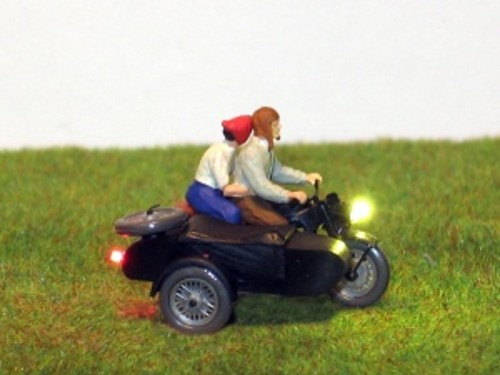 B0481 motorrad mit beiwagen - motorrad, /