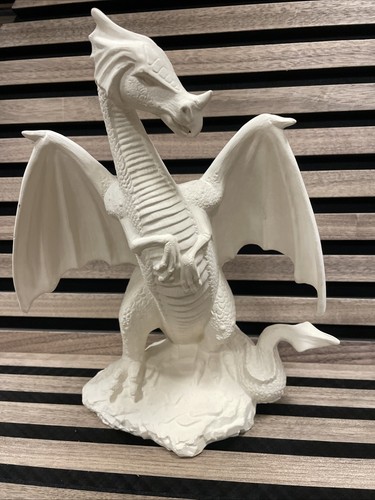 Unbemalte fantasy drachenfigur - unbemalte,