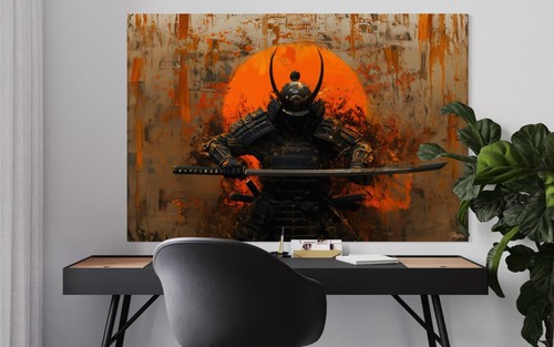 Leinwand bild samurai krieger - samurai,