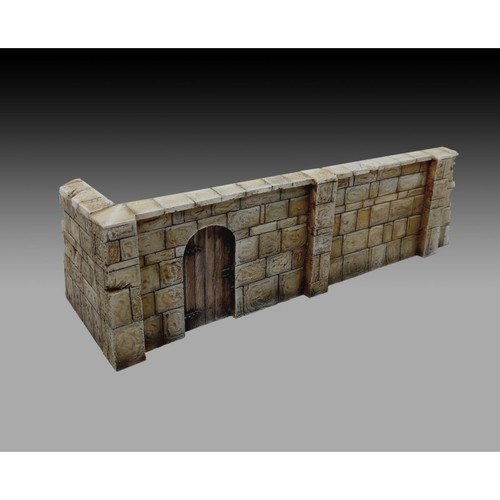 Wall section ruin - , scale)