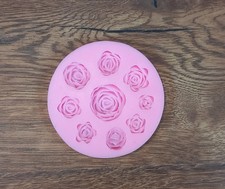 Silikongießform Rosen Gips Beton Raysin Epoxidharz Seife