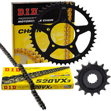 Kettensatz X-Ringkette DID 520VX3 für Suzuki SFV 650 Gladius WVCX SFV650 2009-16