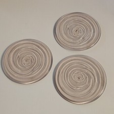 Vintage glass Butzenglas Ersatz Rotbraun Glasbutzen 14cm Rund  Butzenscheibe