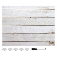 Magnettafel Magnetpinnwand Memoboard 33x43cm Notiztafel abwaschbar Holz Design