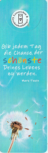 Lesezeichen mit spruch gib - mit,