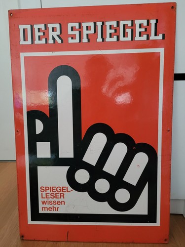 Schild reklame der spiegel - schild,