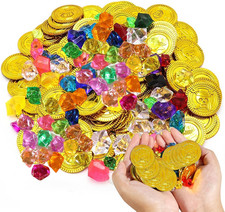 Piratenschatz Set Goldmünzen