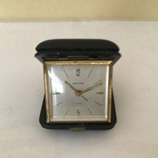 DELUXE 7 JEWELS ANTIKER WECKER CA. 60ER / 70ER JAHRE VINTAGE