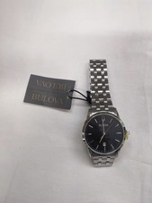 Bulova Herren Analog Armbanduhr 96B338 Silber Classic