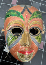 Venedig Maske Wanddeko Messing