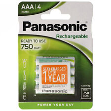 kQ Panasonic AAA Akku NiMH Micro 750mAh READY TO USE 4er Blister