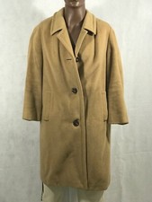 DAMEN KAMELHAAR MANTEL BEIGE Gr. 46 ORIGINAL VINTAGE ca. 60iger JAHRE