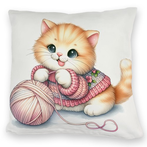 Katzenbaby mit wollknäuel - katzenbaby,