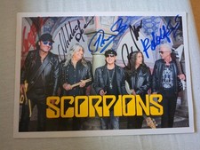 Unikat. Orginales Scorpions. Autogramm. Musik. Gruppe. Rock. Neu. Fan Artikel 