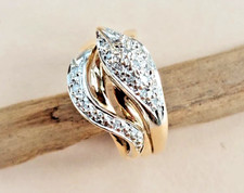 Gold Ring Schlange Schlangenmotiv wunderschön mit Diamanten