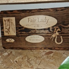 Namensschild Pferdeboxen