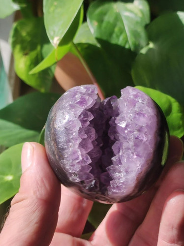 Amethyst geode kugel - amethyst,